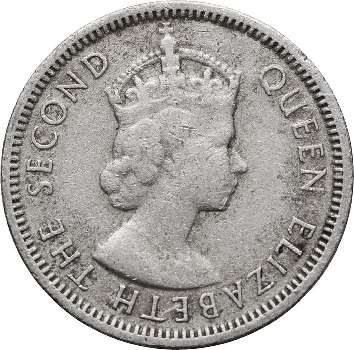 10 центов 1953 Малайя VF-XF