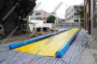 Водная горка без надувного дна, герметичная ТУРБО "Слайд", 50*4*0,5 м