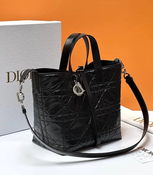 Сумка Dior Toujours вертикальная, черный