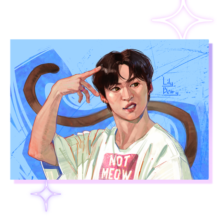 Арт принт / lily_betty_ / STRAY KIDS / Минхо #2