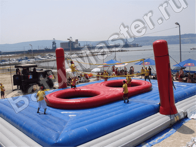 Площадка для игры в Боссабол 18*9*5 м, двухуровневый