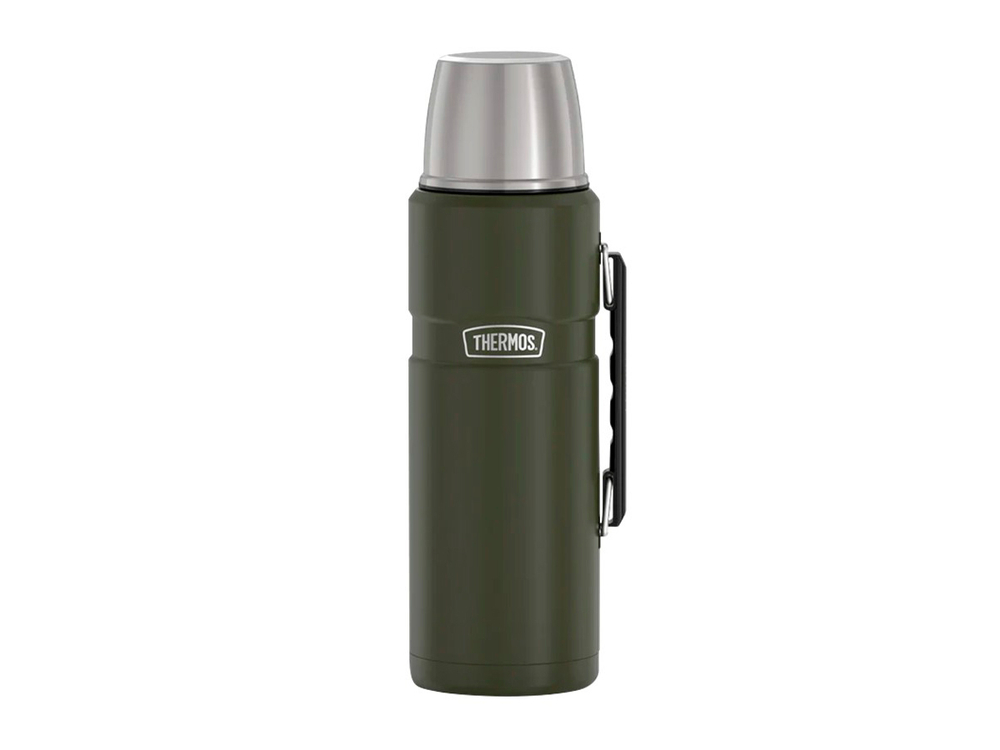 Термос для напитков THERMOS KING SK-2020 AG 2.0L, нержавеющая сталь, винтовая пробка, складная ручка, Army Green