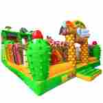 Коммерческий надувной батут «Мир Сафари», 14*7*7,5 м