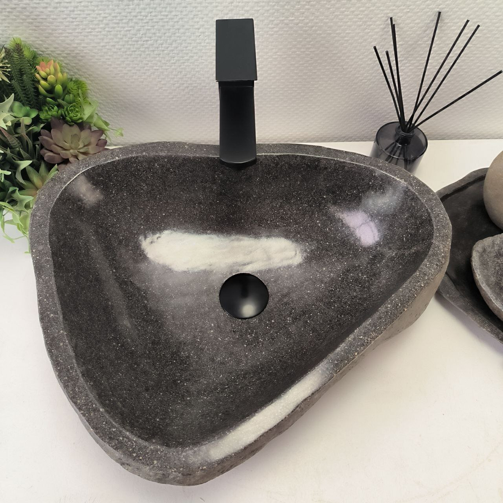 Раковина из речного камня RS-62804 (51*41*15) 56