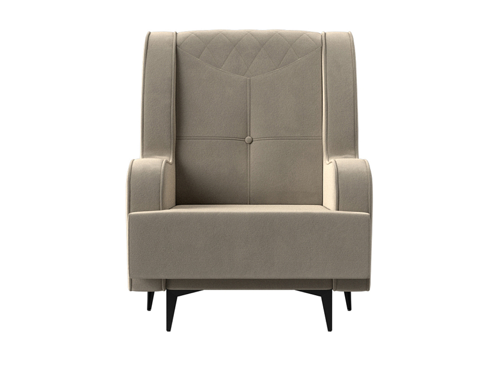 Кресло Неаполь, Бежевый, Микровельвет, 111960