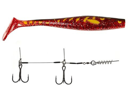Виброхвост LJ 3D BBS Series KUBIRA SWIM SHAD 9,0in (22,86)/PG25 1шт.+Stinger L