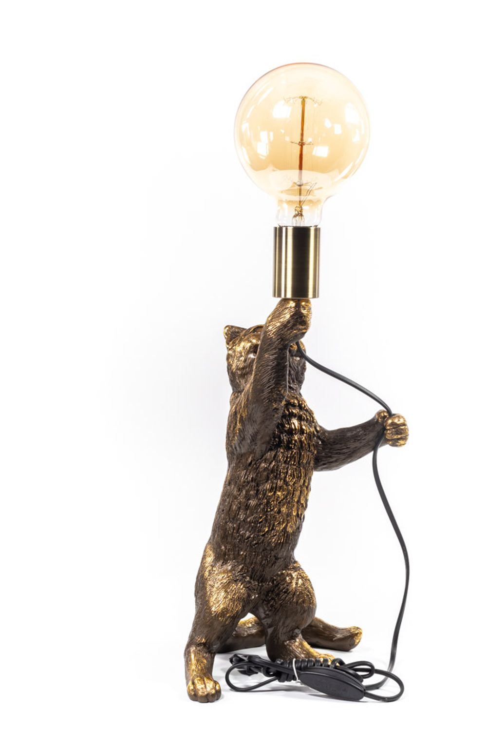 Настольная лампа Кот Эдисон Бронза