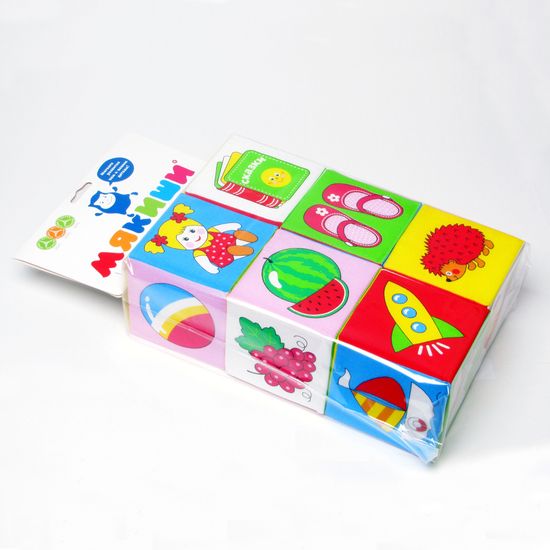 Кубики-мякиши "Предметы", 6 шт