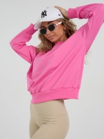 Кофта без начеса теплый больших размеров оверсайз свитшот