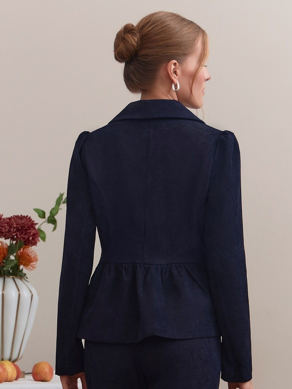 Жакет вельвет укороченный