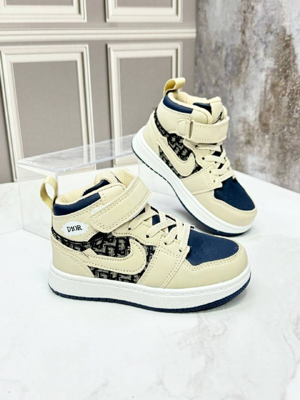 Детские кроссовки на малышей Nike Jordan 1&Dior