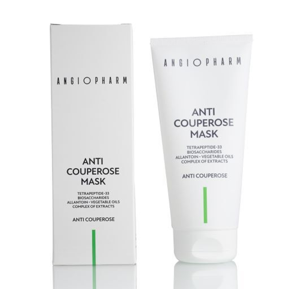 ANGIOPHARM УСПОКАИВАЮЩАЯ АНТИКУПЕРОЗНАЯ МАСКА, 200 мл. | ANTI–COUPEROSE MASK