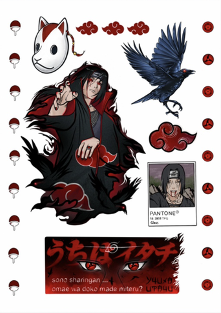 Переводные татуировки Итачи