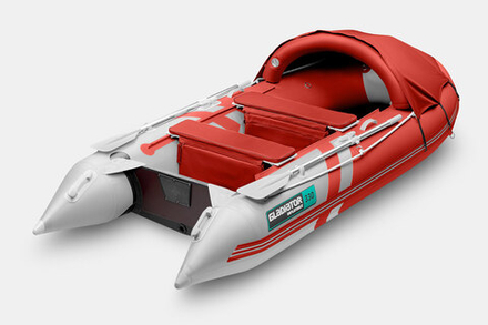 Надувная лодка GLADIATOR C330AL красно-белый