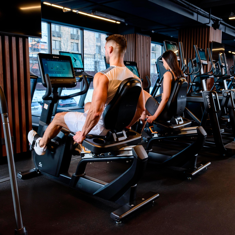 Велотренажер горизонтальный SHUA SH-B9100RT (Android display)