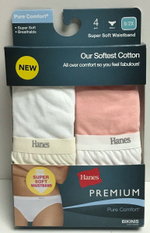 Набор из 4 женских трусиков-бикини (Размер: XXL) (Цвет: разноцветный)