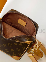 Мужская сумка Louis Vuitton Danube коричневого цвета с узором монограм