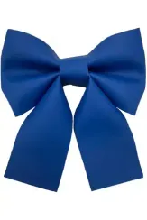 Елочное украшение Бант, 240 мм., синий, Эко-кожа, ПромЕлка (БТ5-240-BLUE)