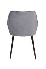 Стул Neo, поворотный на 360 градусов, бархат серый 27/опора конус