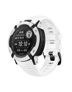 Ремешок 26 мм для Garmin Instinct 2X Solar / Instinct 2X Solar Tactical (Крепление Torch) Белый