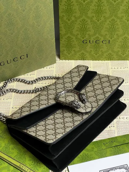 Сумка Gucci Dionysus GG Supreme Small бежевый/черный