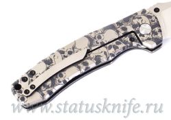 Нож CKF MKAD LORO Skull custom silver one-offфотография - 5