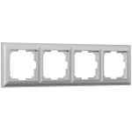 Рамка на 4 поста Fiore (серебряный) W0042206