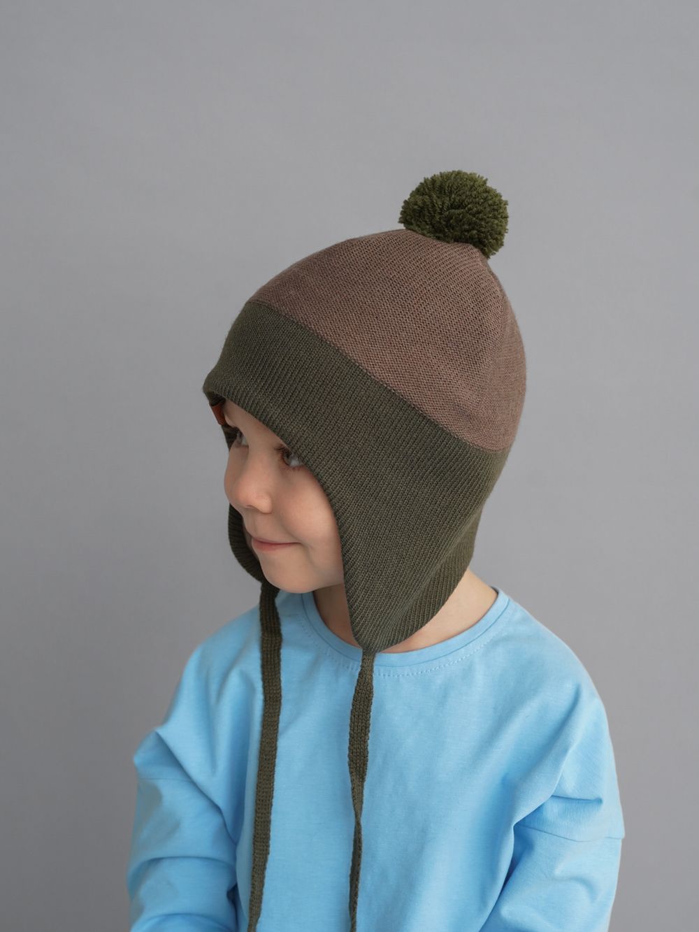 Шапка весенняя/осенняя вязаная (Тростник) КОДИ