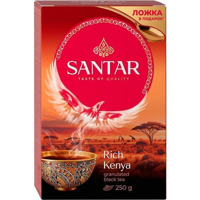 Чай весовой гранулированный Santar Rich Kenya 250 г + ложка в подарок