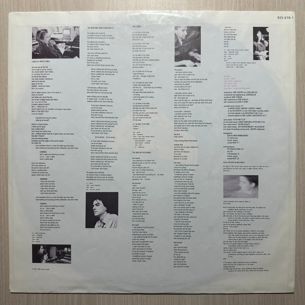 Jane Siberry - The Walking (Германия 1987г.)