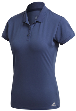 Женское поло Adidas W Club 3 Stripes Polo - Blue