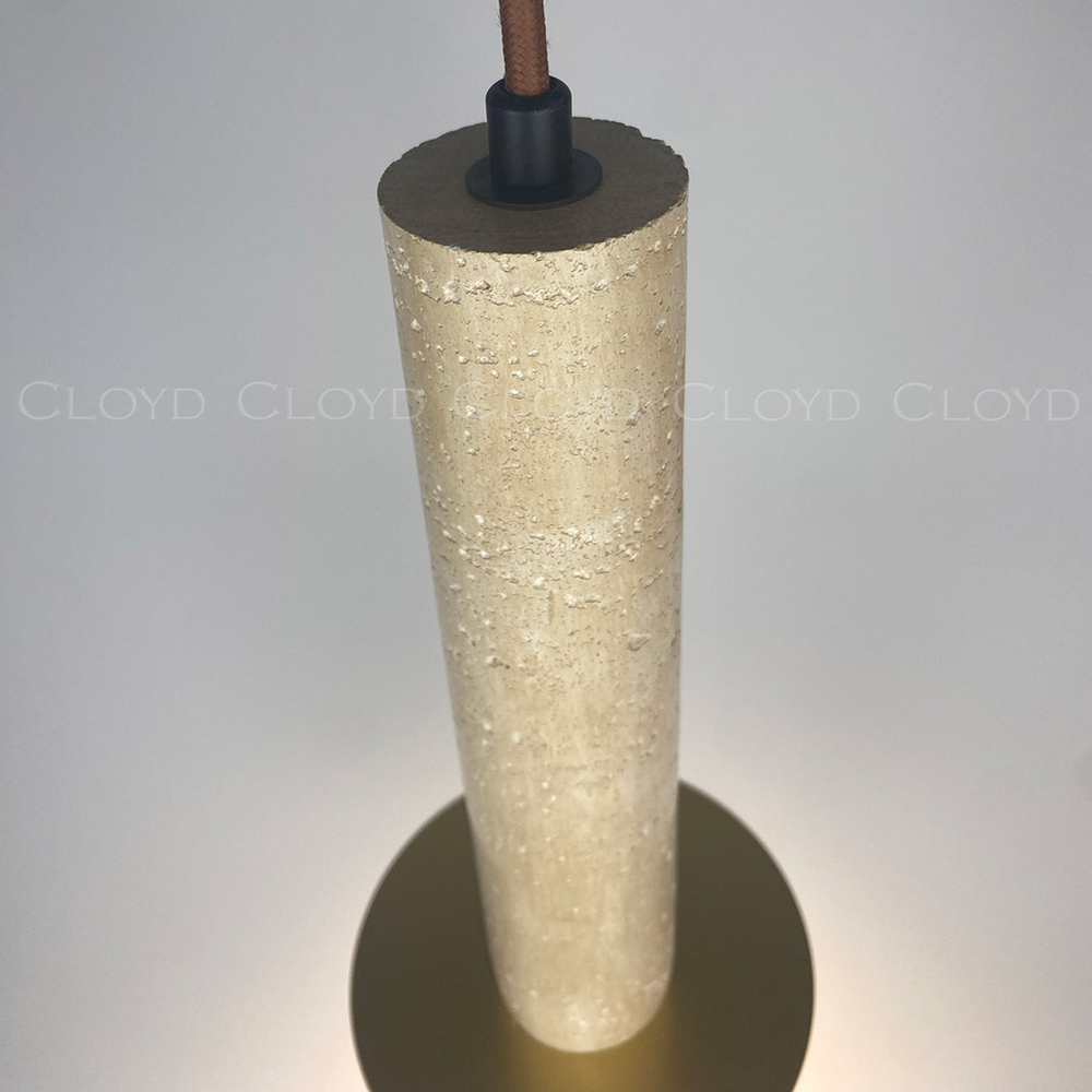 Подвесной светильник Cloyd CLARNET-C P1 / выс. 33 см - травертин (арт.11542)