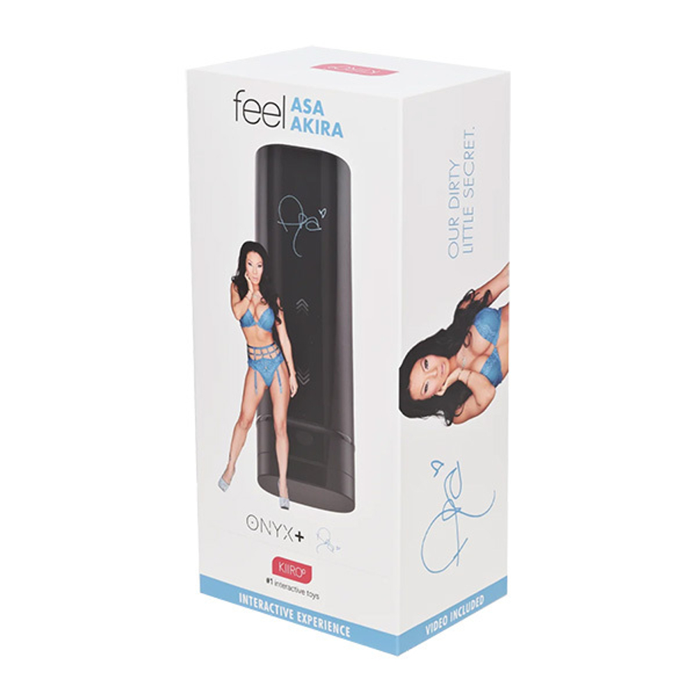 Интерактивный мастурбатор Kiiroo Onyx+ Interactive Penis Masturbator - Asa Akira Experience