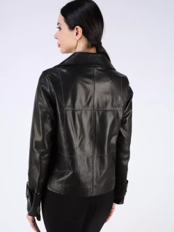 Кожаная куртка демисезонная пиджак