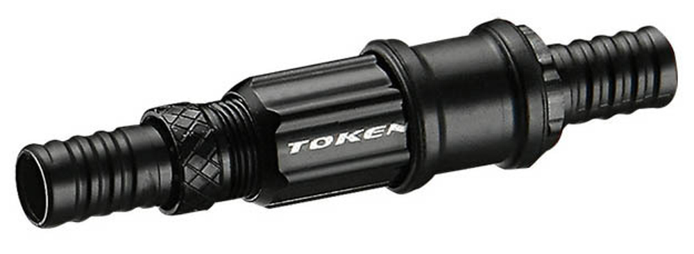 Регулятор натяжения троса переключателя - промежуточный, алюмин., чёрный, 6,6г/пара/box.TK684 Black