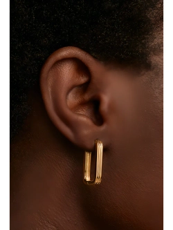 Серьги Super Nova серебро 925 пробы покрытое золотом