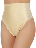 Корсетные трусы-стринги с завышенной талией (Размер: L) (Цвет: черный)