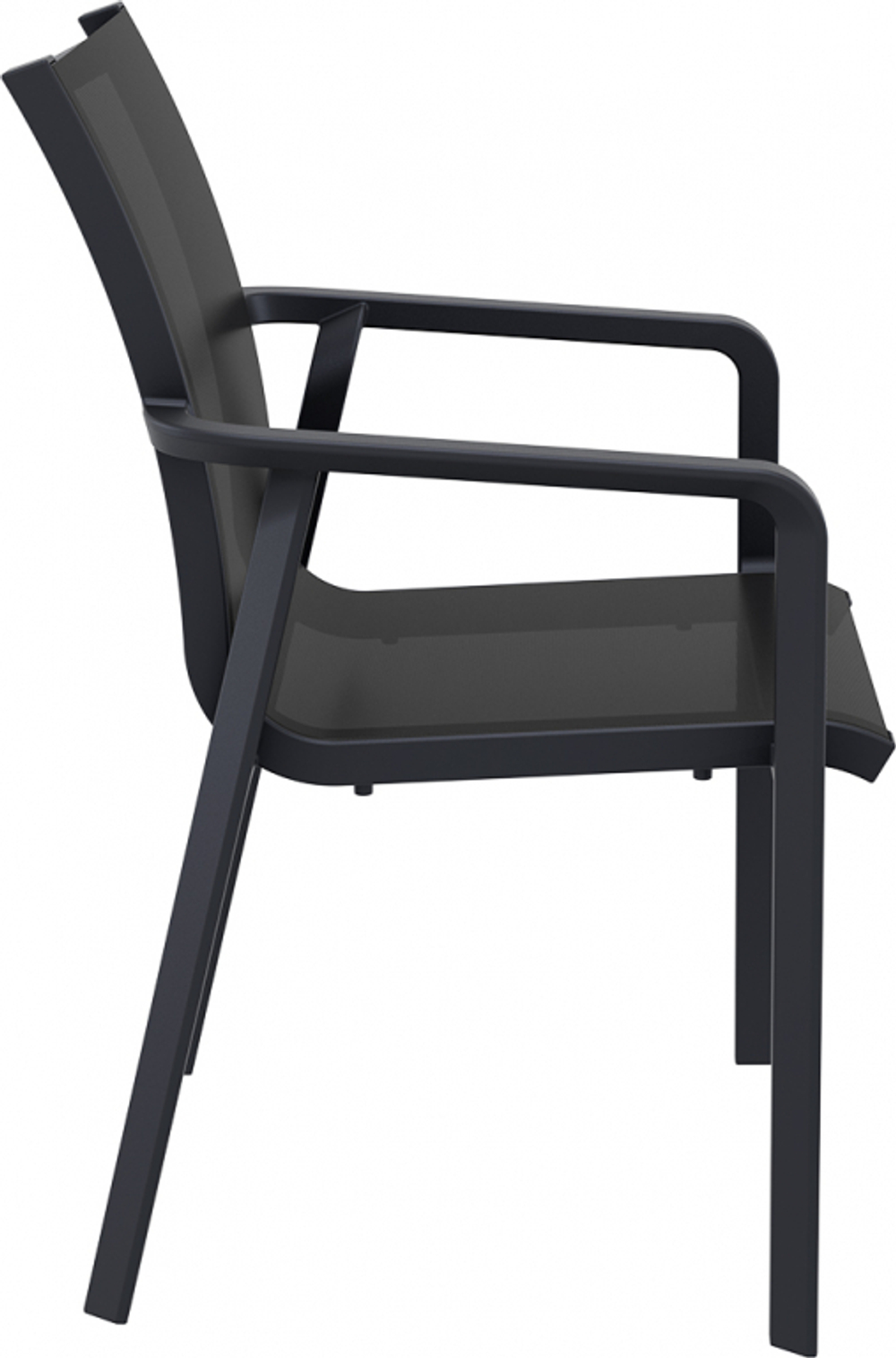 Кресло пластиковое Siesta Contract Pacific, черный