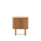 Mailen Прикроватная тумбочка из ясеневого шпона с натуральной отделкой 50 x 55 см