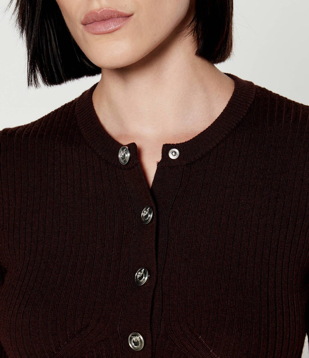 Хлопковый свитер serafino Pinko - коричневый(104018 A15S)