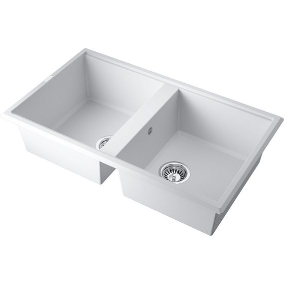 Мойка Omoikiri Tedori 86-2-WH Tetogranit/белый