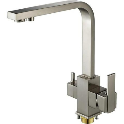 Смеситель для кухни со встроенным фильтром (краном) под питьевую воду Oute T66 T663BL