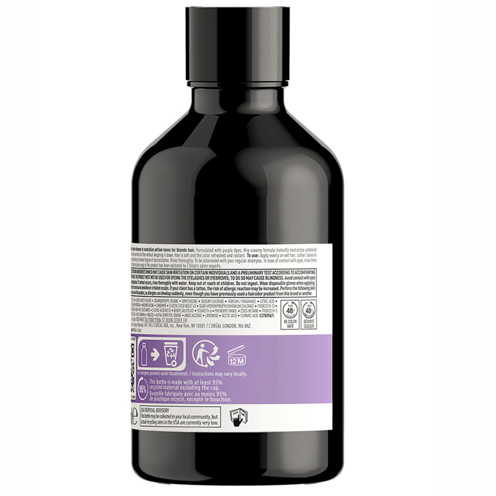 L'Oreal Шампунь-крем с фиолетовым пигментом для нейтрализации желтизны очень светлых волос 300мл