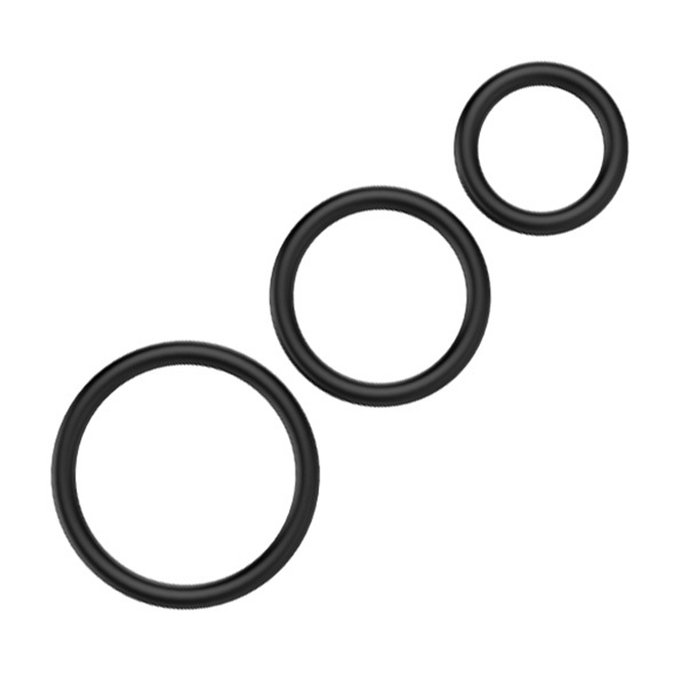 Набор из 3 эрекционных колец 4см, 5см и 6см Baile Ring Rubbet Set BI-026013