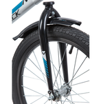 Велосипед NOVATRACK 20" CRON, белый, алюм.рама, тормоз нож, короткие крылья, нет багажника
