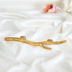 Ручка скоба мебельная Арт Бранч mini правая Амбер