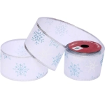 Лента для декорирования «Снегопад» 6,3 см, 2,7 м