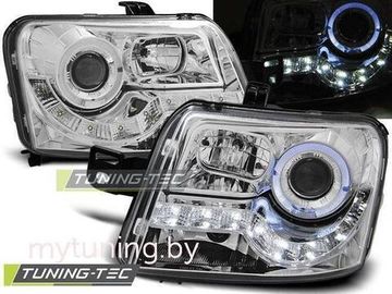 Передние фары Fiat Panda daylight chrome