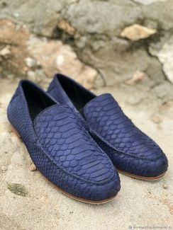 Мокасины из кожи питона SH-145