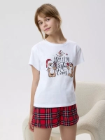 Пижама домашняя с шортами хлопок